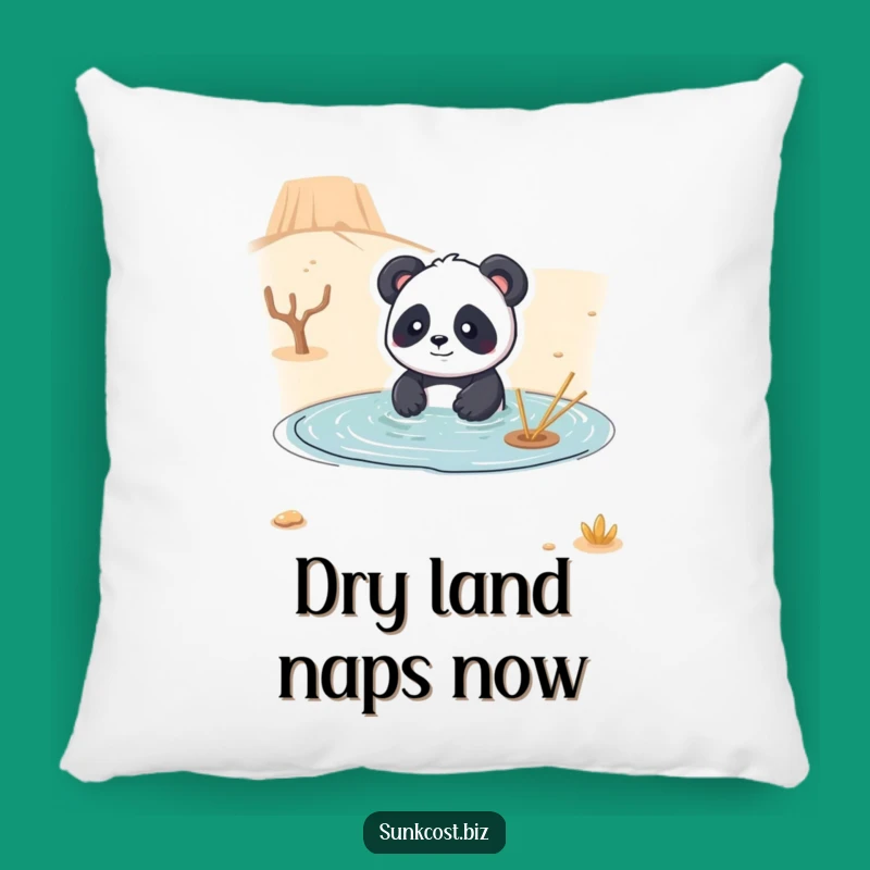 Funny Panda Desert Swim Pillow: Cozy Absurdity, Wonderful Funny Gift!