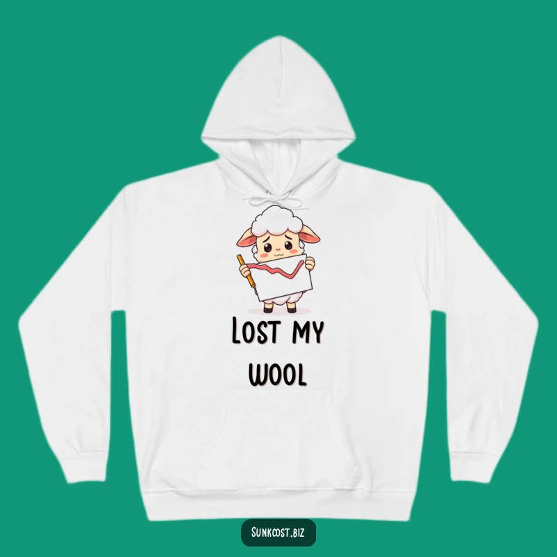 Cozy Funny Sheep Hoodie: Confused Graph Vibes, Investment Humor Warmth Gift