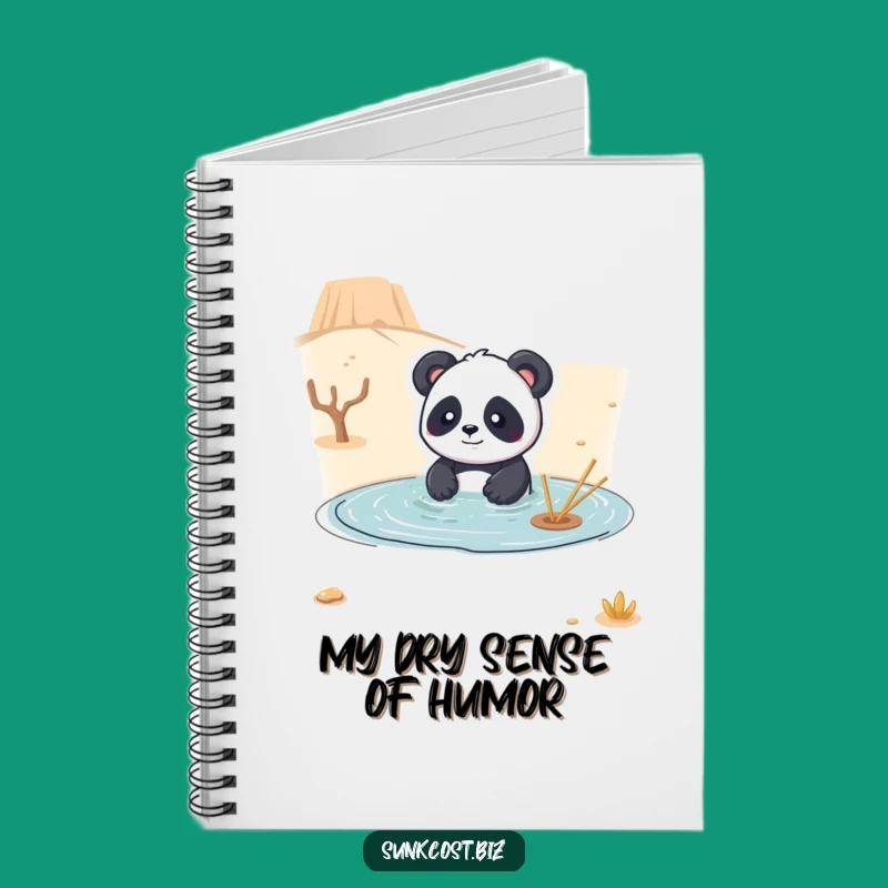 Funny Panda Desert Swim Notebook: Jot Down Laughs, Ideal Funny Gift!